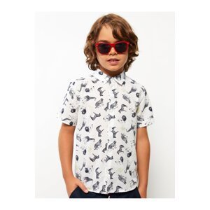 LC Waikiki Patterned Short Sleeve Poplin Boy Shirts