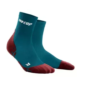 Dámské kompresní ponožky CEP  Ultralight Petrol/Dark Red