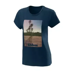 Dámské tričko Wilson  Scenic Tech Tee Blue XS