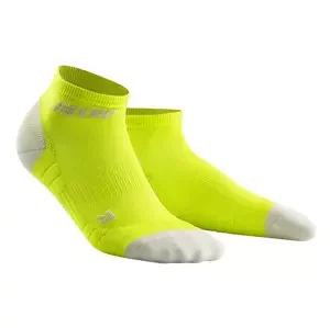 Pánské kotníkové běžecké ponožky CEP 3.0 limetkové, V
