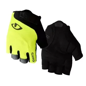 Cyklistické rukavice GIRO Bravo černo-žluté, XXL