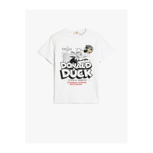 Koton Donald Duck T-Shirt Licensed Short Sleeve Crew Neck Cotton.