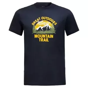 Pánské tričko Jack Wolfskin  JW Mountain Trail T Night Blue