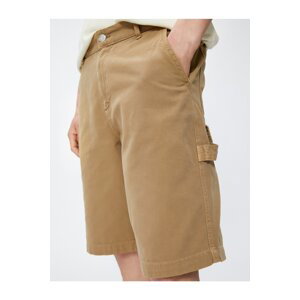 Koton Cargo Shorts with Pocket Detailed Buttons Cotton