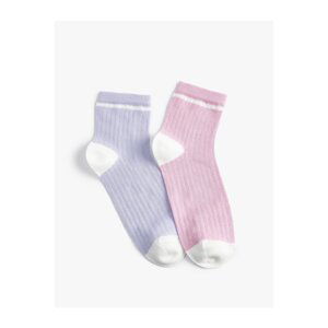 Koton Set of 2 Socks, Multicolored Textured