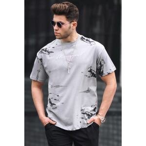 Madmext Gray Over Fit Mens T-Shirt 5207