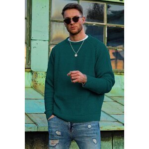 Madmext Oil Green Men's Sweater 5179