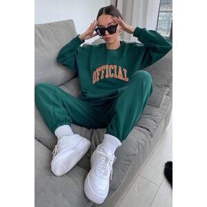 Madmext Mad Girls Green Tracksuit Set Mg944