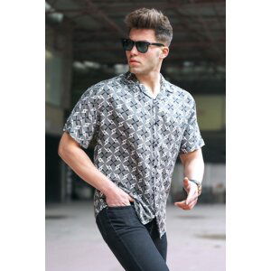 Madmext Smoked Patterned Shirt 5537