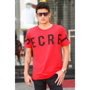 Madmext Claret Red Printed T-Shirt 3034
