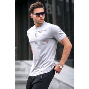 Madmext Gray Dyed Men's T-Shirt with Pockets 5861