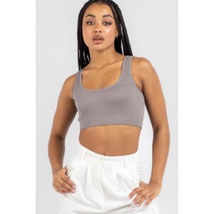 Madmext Smoked Straps Basic Crop Top Blouse