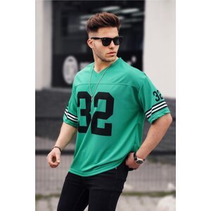 Madmext Green Oversized Men's Printed T-Shirt