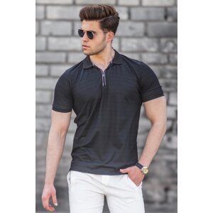 Madmext Black Polo Neck Men's Knitwear T-Shirt 5117