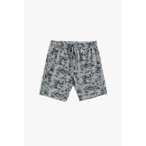 Koton Boys' Gray Printed Shorts &; Bermuda