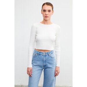 VATKALI Ribbed crop fit blouse