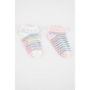 DEFACTO Baby Girl 2-pack Cotton Booties Socks