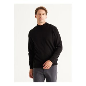 Altinyildiz Classics Half Turtleneck Standard Black Men's Sweater