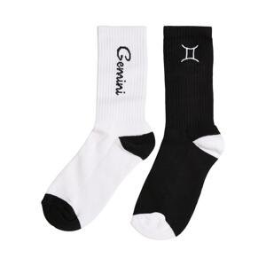 Zodiac Socks 2-Pack černo/bílé gemini