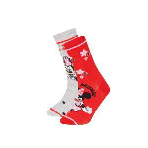 DEFACTO Girl Mickey & Minnie Licensed 2 piece Long sock