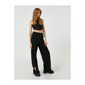 Koton Pants with Elastic Waist Ribbed