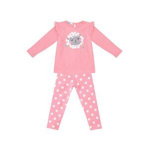 Denokids Kuzucuk Baby Girl Pink Tunic Leggings Set