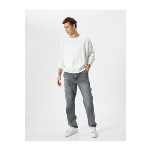 Koton Washed Jeans Pocket Detailed Buttoned