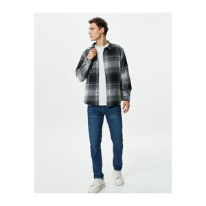 Koton Lumberjack Shirt With Buttons Classic Collar Long Sleeve