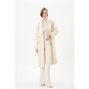 Koton Women Ecru Coat