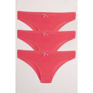 armonika 3-Pack Women's Pink Cotton Lycra Panties