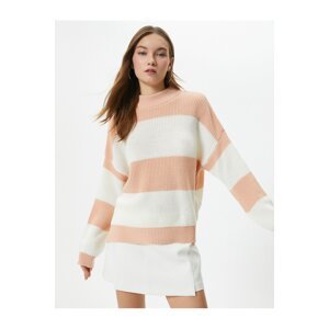 Koton Knitwear Sweater Long Sleeve Stand Collar