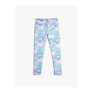 Koton Leggings Elastic Waist Abstract Patterned