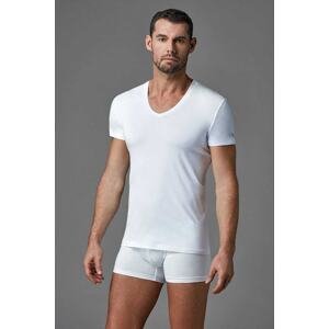 Dagi White V-Neck Combed Cotton Men's Undershirt