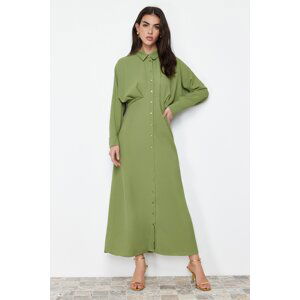 Trendyol Khaki Detailed Woven Shirt Dress