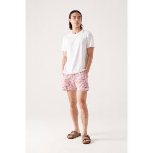 Avva Men's Brick Printed Beach Shorts