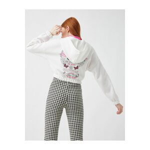 Koton Hoodie Printed Sweatshirt