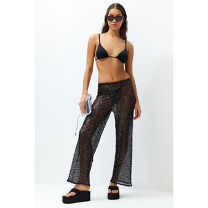 Trendyol Black Knitted Sequined Knitwear effect Trousers