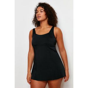 Trendyol Curve Black Square Neck Compression Swimsuit