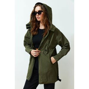 Trendyol Khaki Oversize Wide Cut Raincoat