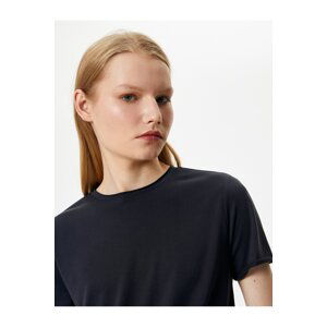 Koton Basic T-Shirt Short Sleeve Crew Neck Modal Blended