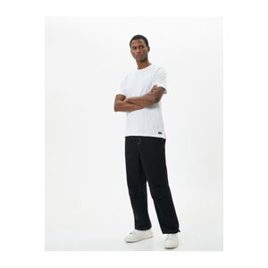 Koton Parachute Jeans Trousers with Elastic Waist Stoppers Sewing Detail Pockets