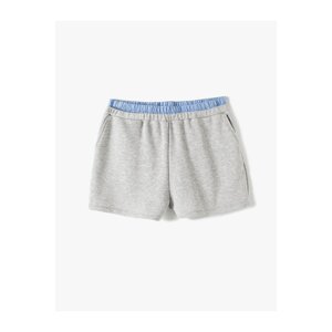 Koton Mini Shorts Waist Elastic Detailed Pocket