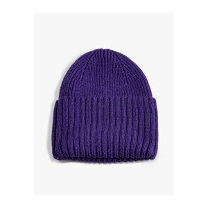 Koton Elastic Knit Beanie Wide Layered Edge