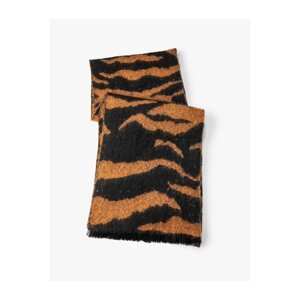 Koton Zebra Patterned Soft Textured Tassel Scarf