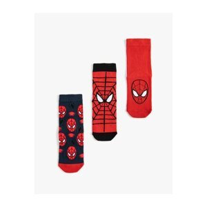Koton Set Of 3 Spider-Man Printed Socks Licensed