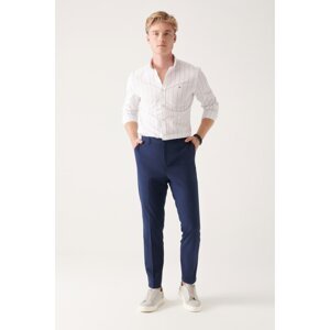 Avva Lycra Lycra Relaxed Fit Trousers with Side Pockets.