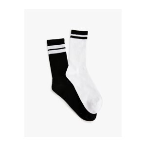 Koton Set of 2 Socks with Multicolored Stripes.