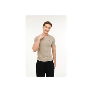 Lumberjack Modal Sb203 Men's Khaki Round Neck T-Shirt