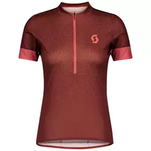 Dámský cyklistický dres Scott  Endurance 20 S/Sl Rust Red/Brick Red