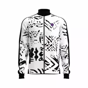 Pánská bunda BIDI BADU  Melbourne Printed Jacket White/Black XL